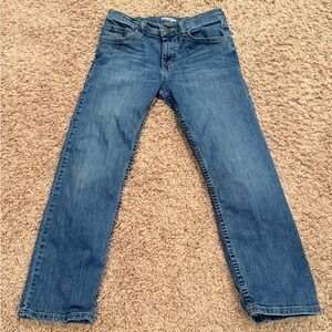 Boys Wrangler Classic Straight Medium Wash Blue Jeans 12 Reg. Adjustable Waist